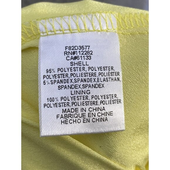 Adelyn Rae Womens Yvone Yellow Fit and Flare Cold Shoulder Dress‎ Size Small - Picture 6 of 9